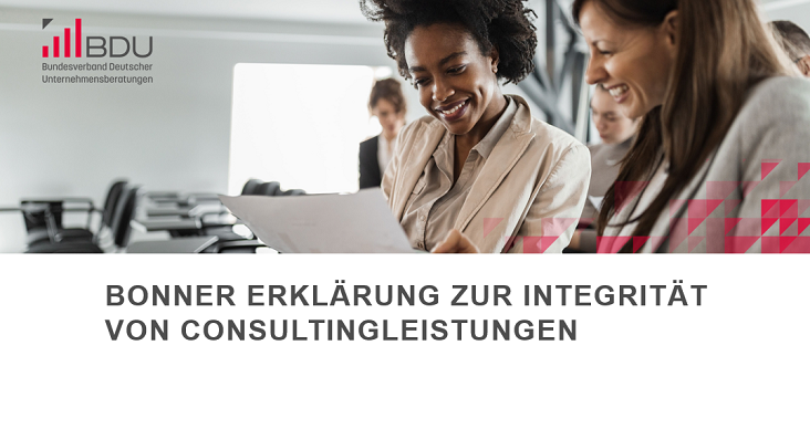 Bonner Erklärung zur Integrität von Consultingleistungen gegenüber öffentlichen Auftraggebern vom BDU beschlossen